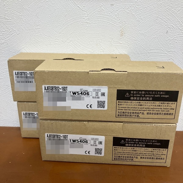 三菱電機 ネットワーク関連製品 CC-Link小形タイプリモートI/Oユニット AJ65SBTB32-16DT 4個 2020年製 ①