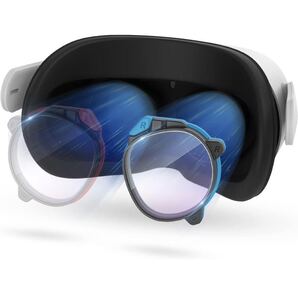 ZYBER 度付きレンズ(右側の青、-3.5)Oculus Quest 2用の度付きレンズ、Meta Quest 2に適用するレンズ度付き 未使用品