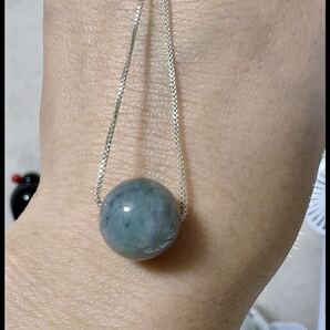 天然本翡翠《本物保証》 090302 黒翡翠 ネックレス 一点物 魔除け 昇進 成功 風水 金運 財運 幸運 幸福 縁起