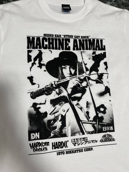 ハードコアチョコレート野良猫ロックマシン・アニマルモーターサイクル Tシャツ L