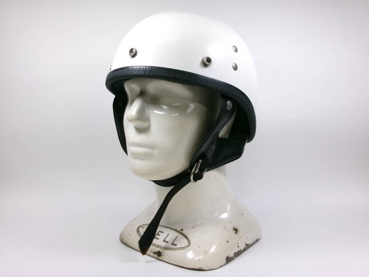 Sシェル！60s BUCO DEFENDER ハーフヘルメット 目深加工済み M ★ 1967年製 ブコ ディフェンダー トラベラー プロテクター ガーディアン