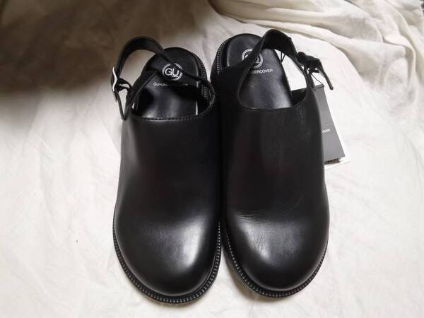 送料無料 未使用タグ付き GU X undercover レザークロックサンダル ブラック 26cm
