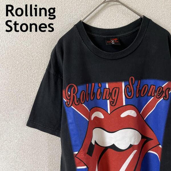 ローリングストーンズ tシャツ バンTee 半袖 THUNDER MメンズW3