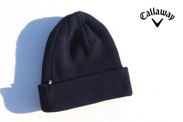 送料無料★【中古】キャロウェイ|Callaway|ニットキャップ|帽子|ネイビー