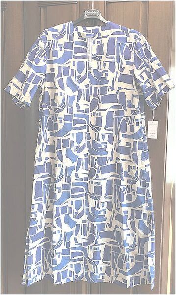 最終価格★MACKINTOSH PHILOSOPHY マッキントッシュフィロソフィー・三陽商会★GREY LABEL ワンピース・ブルー・2/M~L・¥24,200★未使用