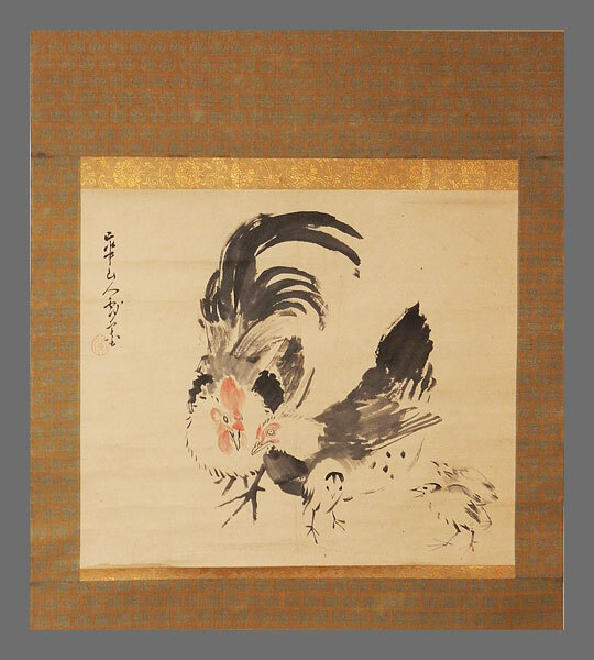 真作】//叟山/菅田大池修築之絵/武士絵/布袋屋掛軸HH-889 (真作 真作】//叟山/菅田大池修築之絵/武士絵/布袋屋掛軸HH-889 (真作