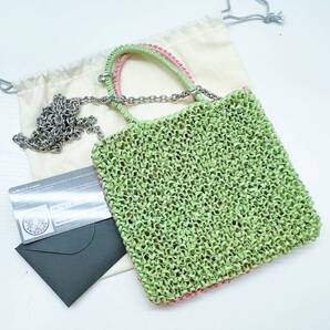 ほぼ未使用 ANTEPRIMA アンテプリマ スタンダード ミニアトゥーラ 大宮エリ―コラボ 2WAY ハンドバッグ ワイヤー バイカラー