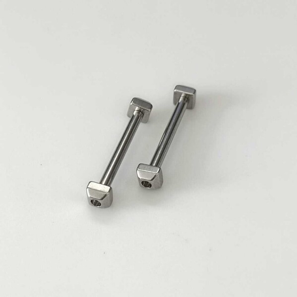 17mm 腕時計 修理交換パーツ ラグ ピン チューブ ネジ シルバー 【対応】カルティエ パシャ Cartier