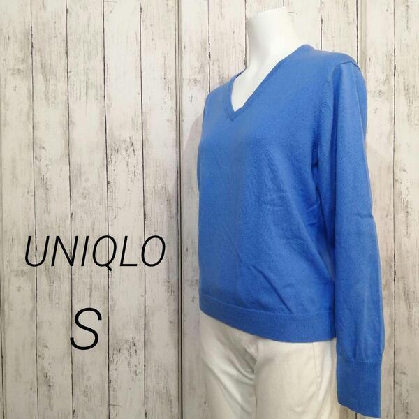 UNIQLO レディース ウォッシャブル コットン Vネック セーター S 10