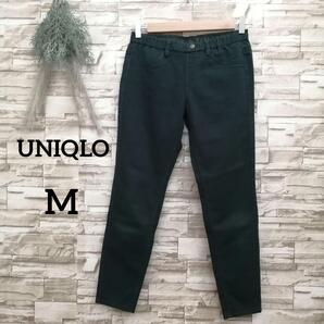 UNIQLO レディース アンクル レギンス パンツ グリーン M 35