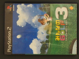 中古 SONY ソニー PlayStation2 プレイステーション2 ソニー みんなのゴルフ GOLF3 EVERYBODEY'S GOLF3 SCPS15016 管理No.9306