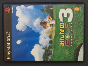 中古 SONY ソニー PlayStation2 プレイステーション2 ソニー みんなのゴルフ GOLF3 EVERYBODEY'S GOLF3 SCPS15016 管理No.9230