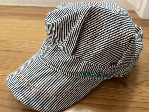 送料込み!adidas ヒッコリー ワークキャップ 帽子 ストライプ アディダス GOLF ゴルフウェア CAP アメカジ