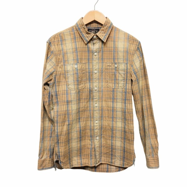 RRL RALPH LAUREN ダブルアールエル ラルフローレン チェックシャツ 782911370001 ブラウン ブルー