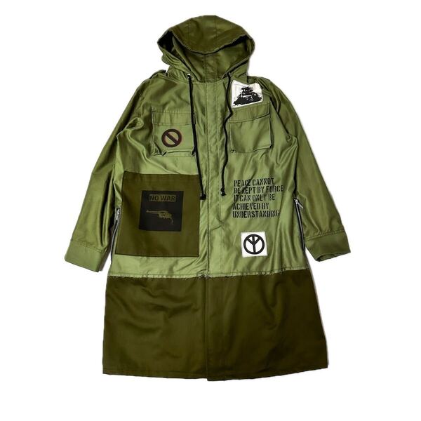 UNFINISHEDモッズコート24AWCollection 124104 ミリタリー ミリタリーコート ビンテージ軍物
