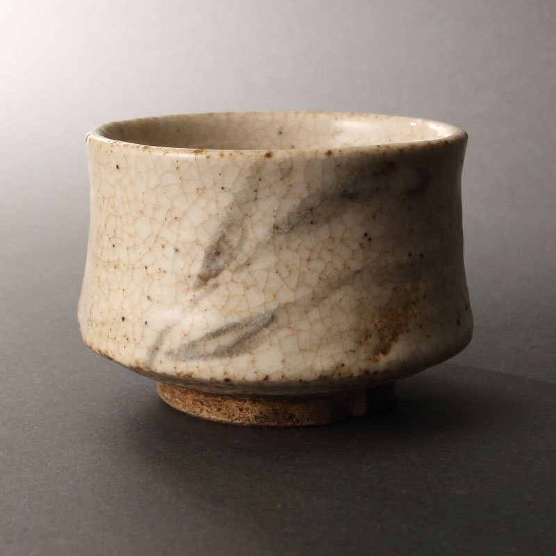 茶碗 抹茶茶碗 志野 銘 加藤景次 茶道具 茶器 山水 木箱 - e