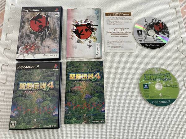 24-PS2-612 プレイステーション2 大神 聖剣伝説4 動作品 PS2 プレステ2