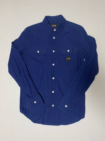 A.P.C. x carhartt L/S Sailor Shirt (インディゴ,XSサイズ) アーペーセー カーハート ワークシャツ シャンブレー APC Indigo
