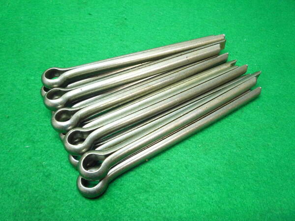 ●割りピン 9.0×110mm 10本 鉄/生地 送料込即決/開封残 大型車/重機などに●