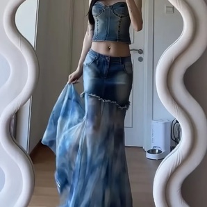 入荷!グランジレーススカート マーメイド y2k フェアリーグランジ M