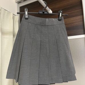 ミニスカート グレー インパン付き プリーツスカート