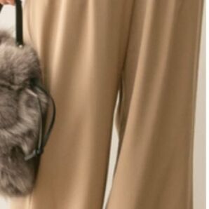 F by ROSSO ジョーゼットワイドパンツ