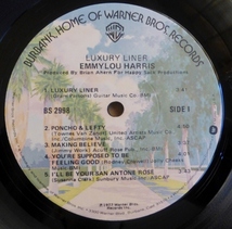 EMMYLOU HARRIS「LUXURY LINER」米ORIG [初回BURBANK] シュリンク美品_画像5