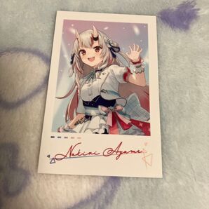 百鬼あやめ チェキ風カード ホロライブ hololive