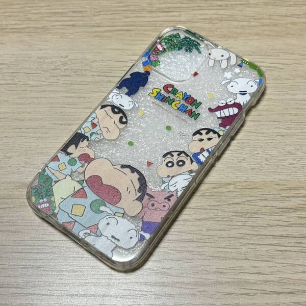 iPhone12mini用 クレヨンしんちゃん パジャマ スマホケース 新品未使用 クリア