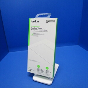 Belkin ベルキン Samsung Galaxy S23用保護フィルム 抗菌 ブルーライトフィルター搭載 指紋センサー対応 簡単取付キット付き OVB034zz★a