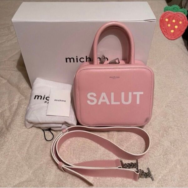 michino PARIS Squarit PM ハンドバック ショルダーバッグ