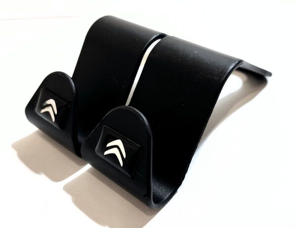 2個セット シトロエン シート フック ヘッドレスト リヤシート ホルダー 収納 エンブレム ロゴ CITROEN リア