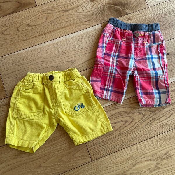 子供服 ショートパンツ 2枚セット