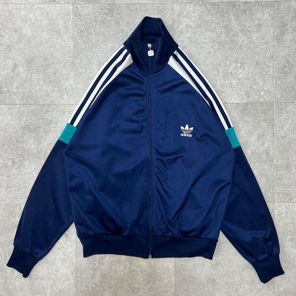 希少 モーリシャス製 アディダス トラックジャケット 80s ジャージ ユーロ