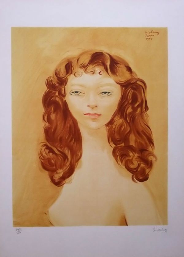 モイズ・キスリング、【赤毛の裸婦】、希少な画集画、新品高級額 額装付 2025年最新】Yahoo!オークション -モイズキスリング(美術品)の