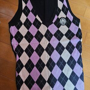 ベスト GOLF ニットベスト Vネック