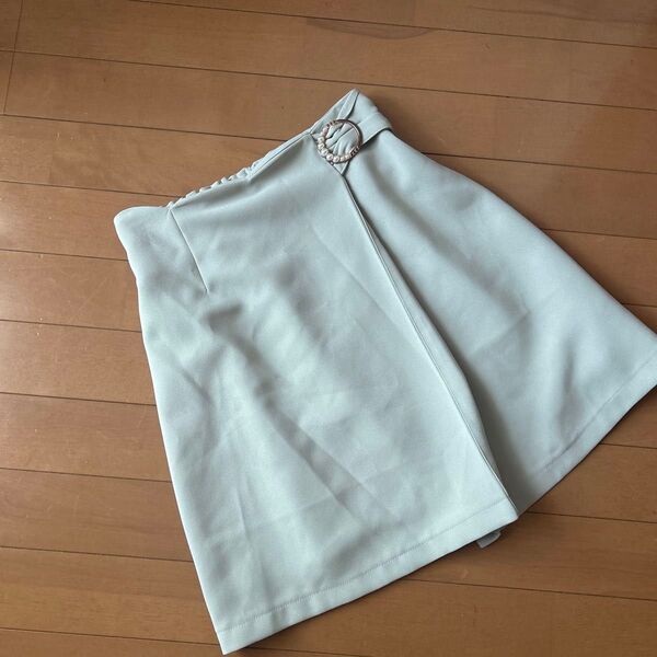 マジェスティックレゴン ミニスカート ミントグリーン