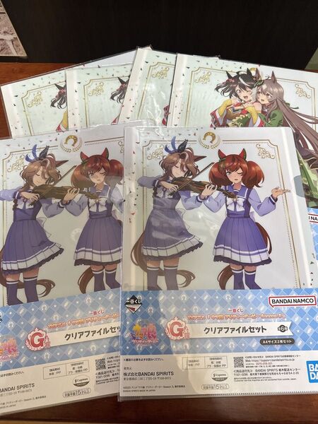 ウマ娘 プリティーダービー 一番くじ A4クリアファイル クリアファイル 6点セット 新品 未開封品