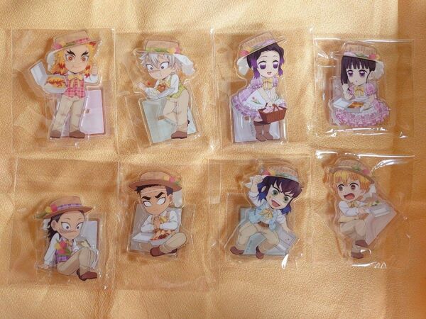 【訳あり】鬼滅の刃ピクニック2024アクリルスタンド8点セット 煉獄杏寿郎不死川実弥玄弥胡蝶しのぶ我妻善逸栗花落カナヲ アクスタ