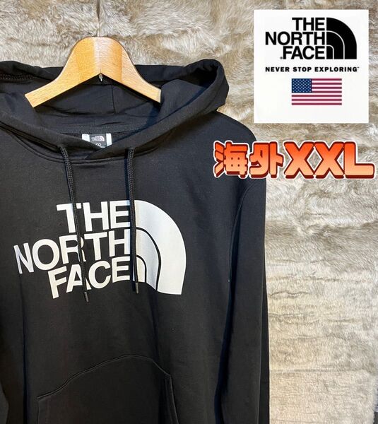 【日本未発売】THE NORTH FACE ザ ノースフェイス パーカー ブラック プルオーバー 男女兼用 XXLサイズ