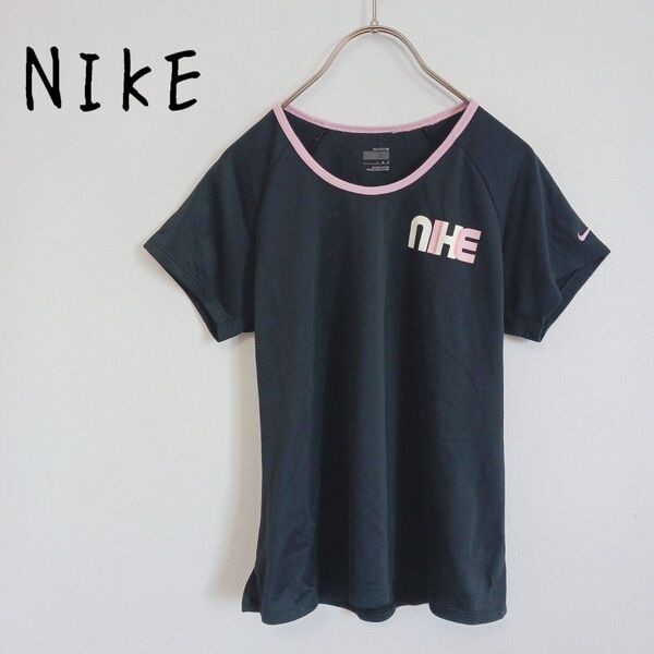 NIKE】薄地カットソー 半袖Tシャツ ロゴプリント スポーツウェア ストレッチ