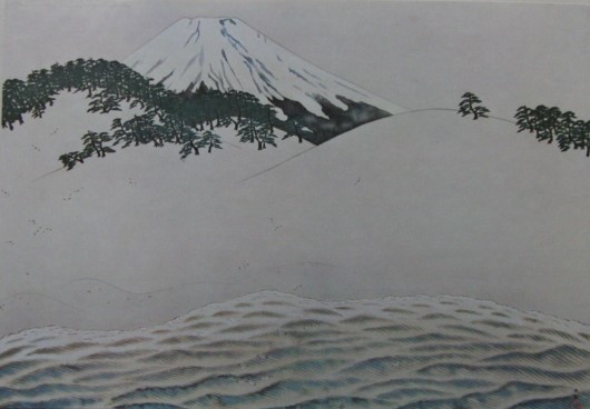 Yokoyama Taikan, Survolant les dunes de sable, Edition limitée à 200 exemplaires vintage grand format, Sceau imprimé et signature inclus, Mont Fuji, Fugaku, Tout neuf et encadré, peinture, peinture à l'huile, Nature, Peinture de paysage