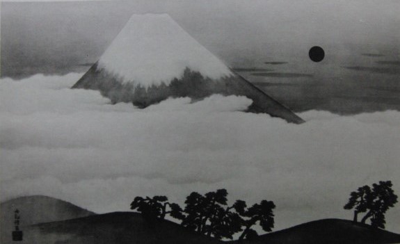 Yokoyama Taikan, Fuso First Peak, Limited to 200 copies, large-format antique print, Printed with seal and signature, Fuji Mountain, Mount Fuji, New frame and framing included, Painting, Oil painting, Nature, Landscape painting