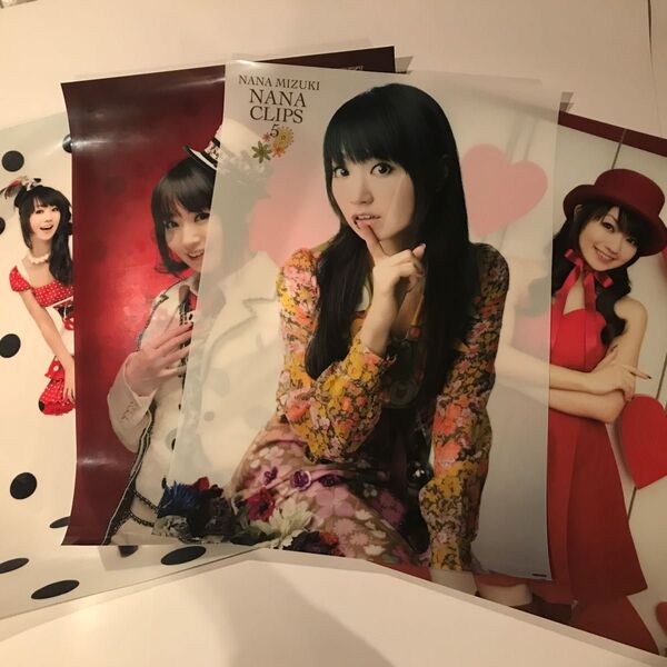 水樹奈々 クリアポスター6枚セット!