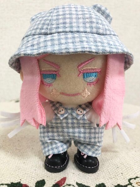 10cmぬい服 サロペット(color:blue)