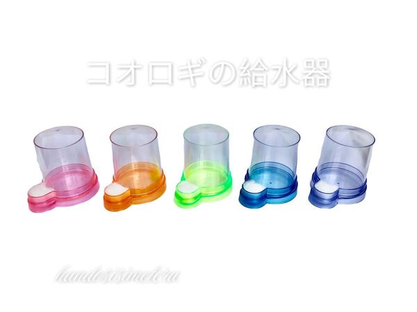 コオロギ・デュビアの給水器5色セット 水入れ 給水タンク 水飲み場