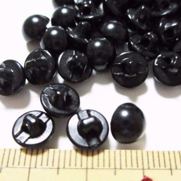 8mm 200個 目玉ボタン よりどり200個(赤、黒) 山高ボタン 手芸等 あみぐるみ ぬいぐるみに