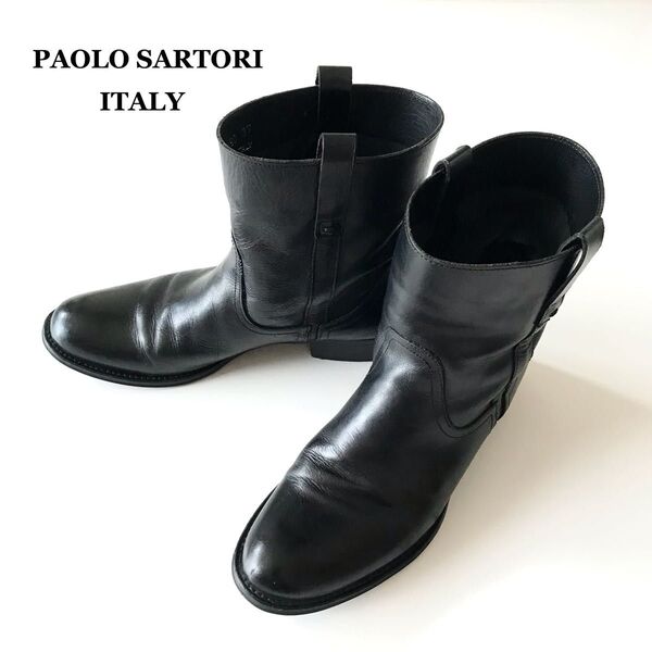 パオロサルトリ♪ ITALYイタリア製♪本革レザーブーツ