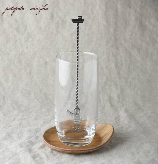 グラスマドラー 潜水士 シルバー 燕三条 マドラー 日本製 パタミン カトラリー カフェ