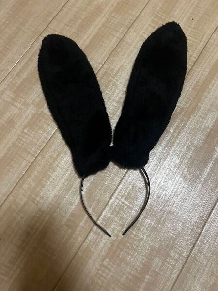 黒 うさぎ耳 カチューシャ ハロウィン 仮装